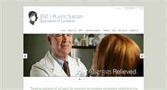 Desktop Screenshot of entplasticsurgeryla.com